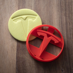 Tesla Logo Cookie cutter