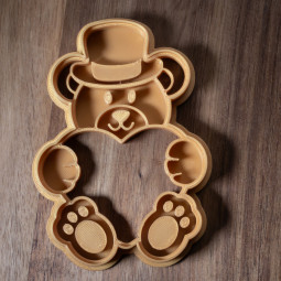 Teddy bear cookie cutter