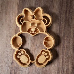 Teddy bear cookie cutter