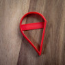 Half heart cookie cutter Half heart cookie cutter