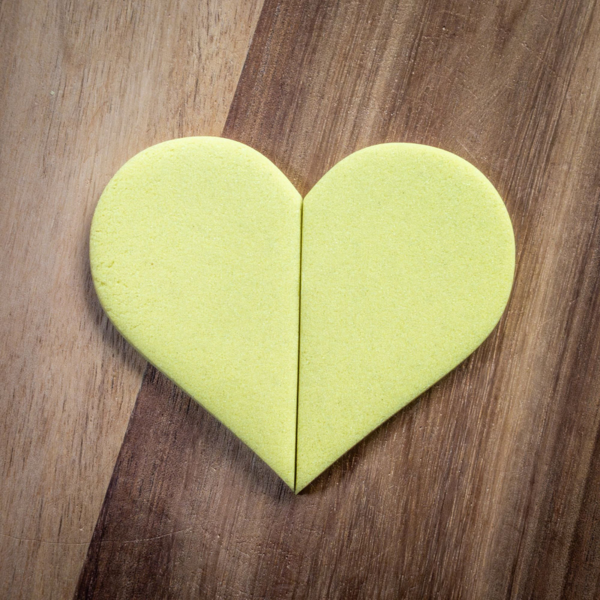 Half heart cookie cutter