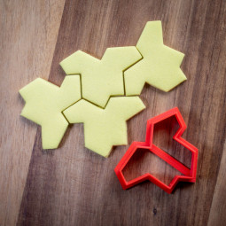 Einstein hat, Mosaic effect, Non repeating tile, Aperiodic tessellation, Aperiodic puzzle, Cookie cutter, Multi Size