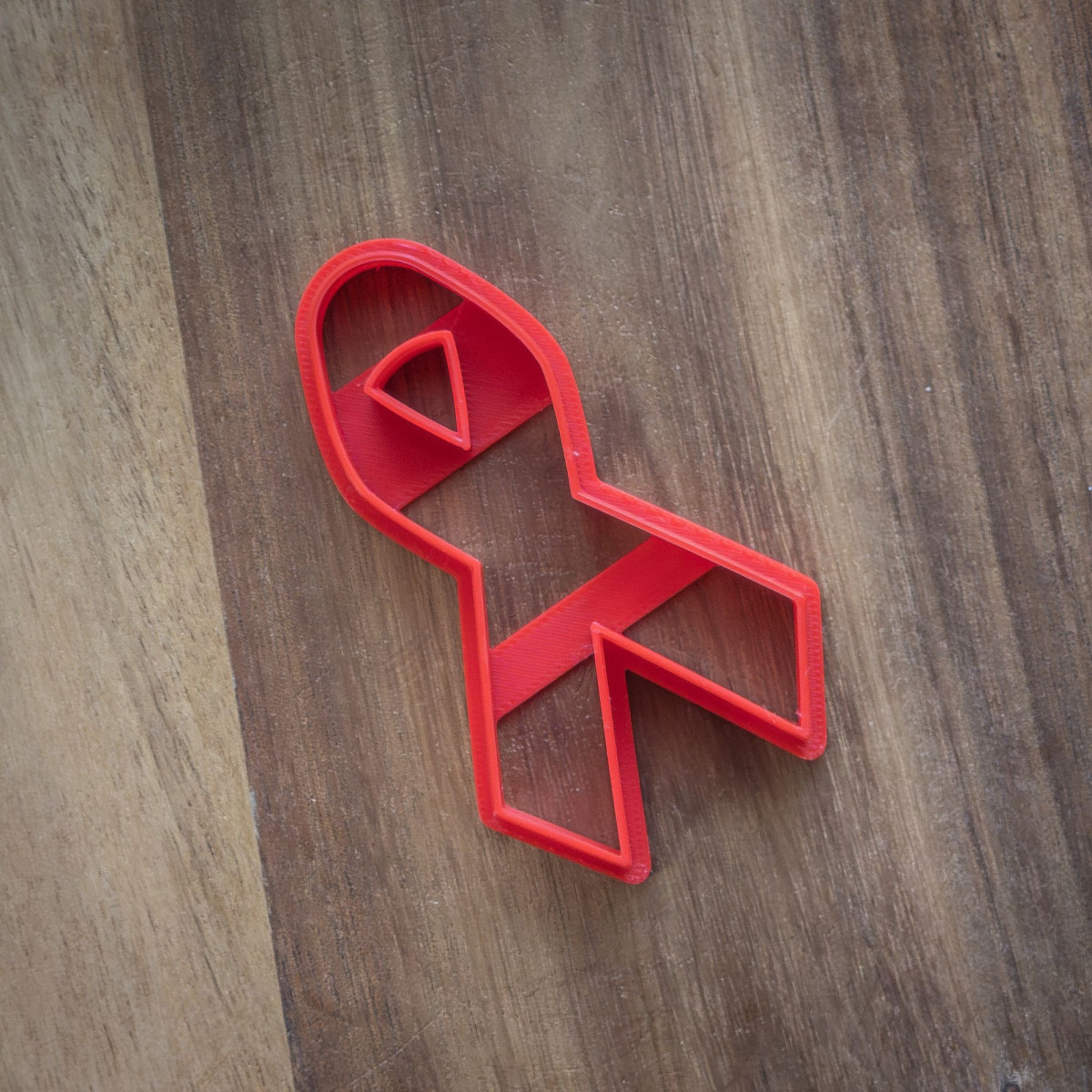 Awareness cancer ribbon cookie cutter