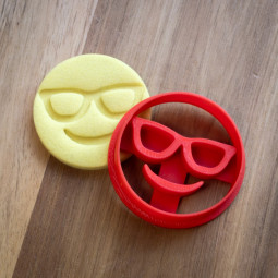 Smiling Face with Sunglasses Emoji Cookie Cutter