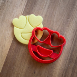 Heart Eyes Emoji Cookie Cutter