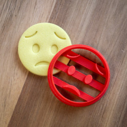 Worried Face Emoji Cookie Cutter