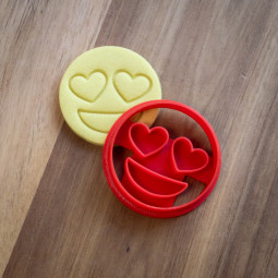 Smiling Face with Heart-Eyes Emoji Cookie Cutter