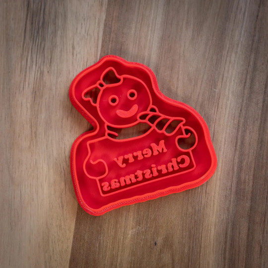 Gnome dwarf christmas cookie cutter | Merry christmas