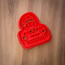 Gnome dwarf christmas cookie cutter | Merry christmas | Boy
