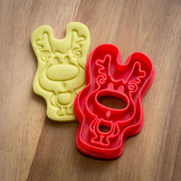 Christmas Reindeer Doe Cookie Cutter