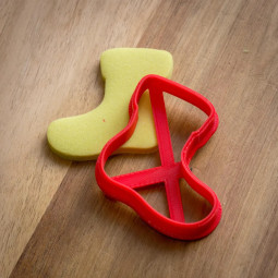 Festive Christmas Stocking Cookie Cutter
