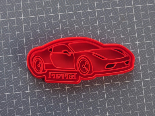 Ferrari Car Cookie Cutter 3D Printed